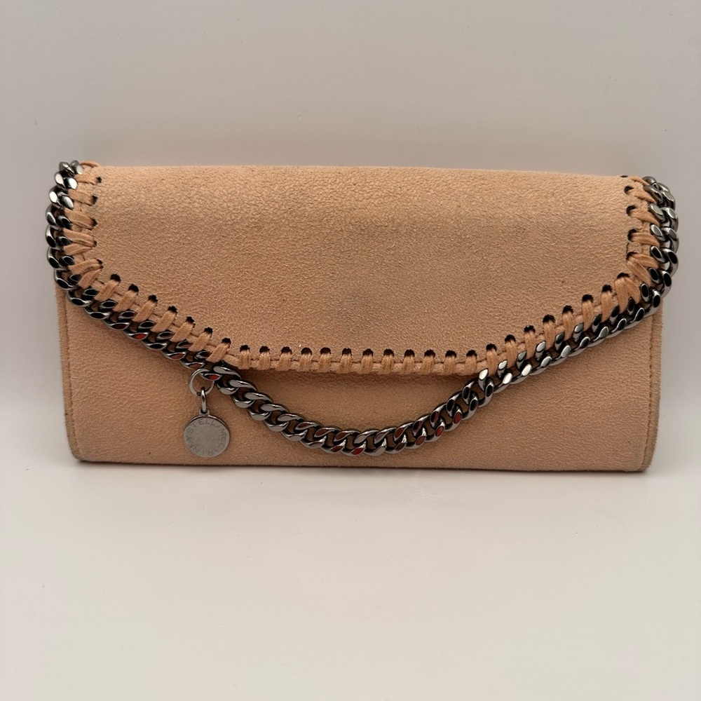 Stella McCartney pink Falabella long wallet